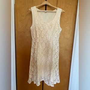 Cream Lace Dress by Villa